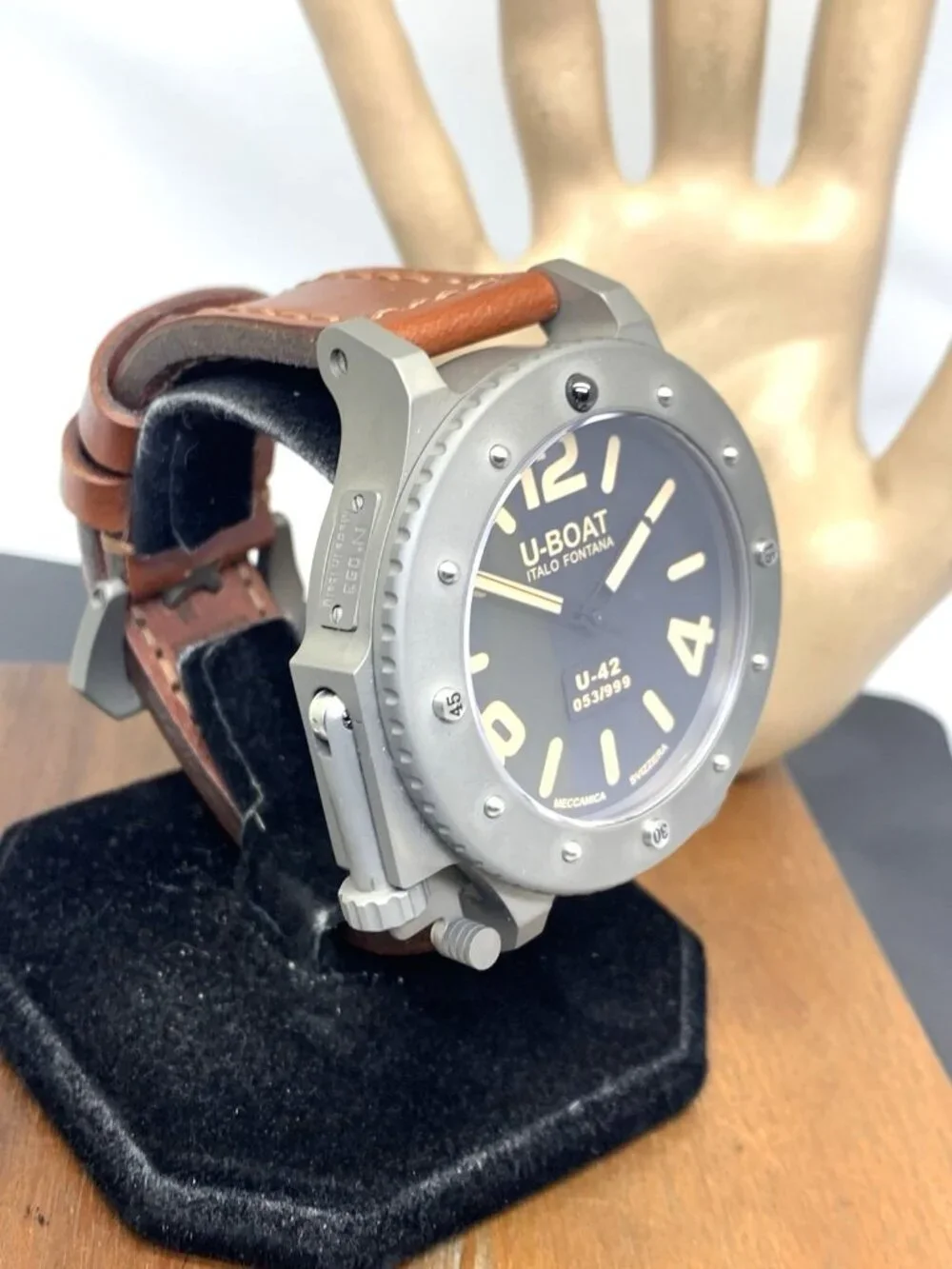 U-Boat U-42 Men's Watch Titanium Case Lefty Automatic Limited Edition 53mm + Box